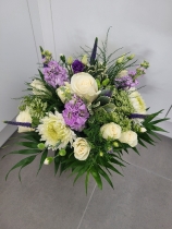 Purple and White Vase Arrangement